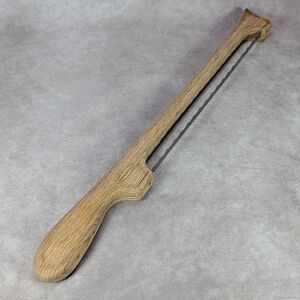 The Original Fiddle Bow Bread Knife Oak Made In Montana USA